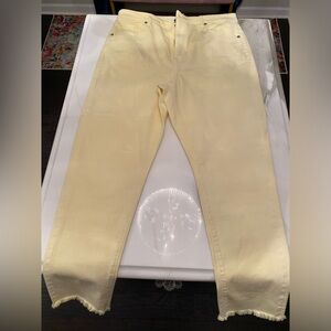 LOFT Women's Skinny Jeans in Light Yellow
